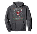 No Lift No Gift Ugly Santa Claus Gym Hoodie - Graphic Print for Adults - T-Shirt, Sweatshirt, Hoodie