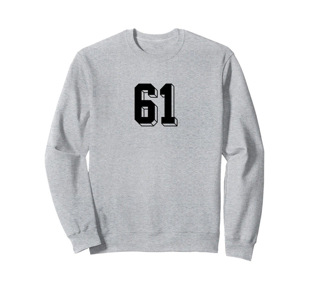 Number 61 80S 90S Soccer Team Jersey Sweatshirt - Novelty Apparel Unisex - T-Shirt, Sweatshirt, Hoodie