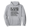Soccer Coach Definition Soccer Coaching Hoodie - Minimalist Print Unisex - T-Shirt, Sweatshirt, Hoodie