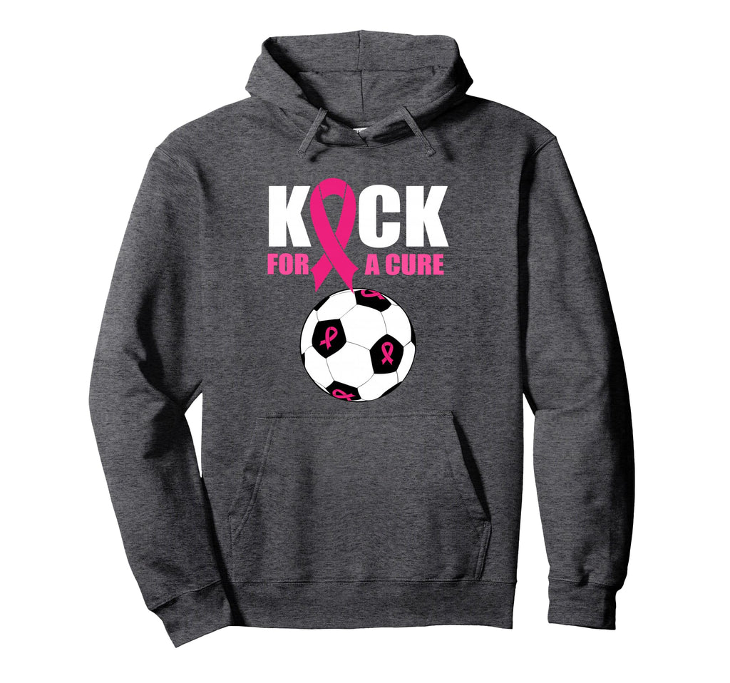 Breast Cancer Soccer Football Kick Cure Hoodie - Custom Art Print Unisex - T-Shirt, Sweatshirt, Hoodie