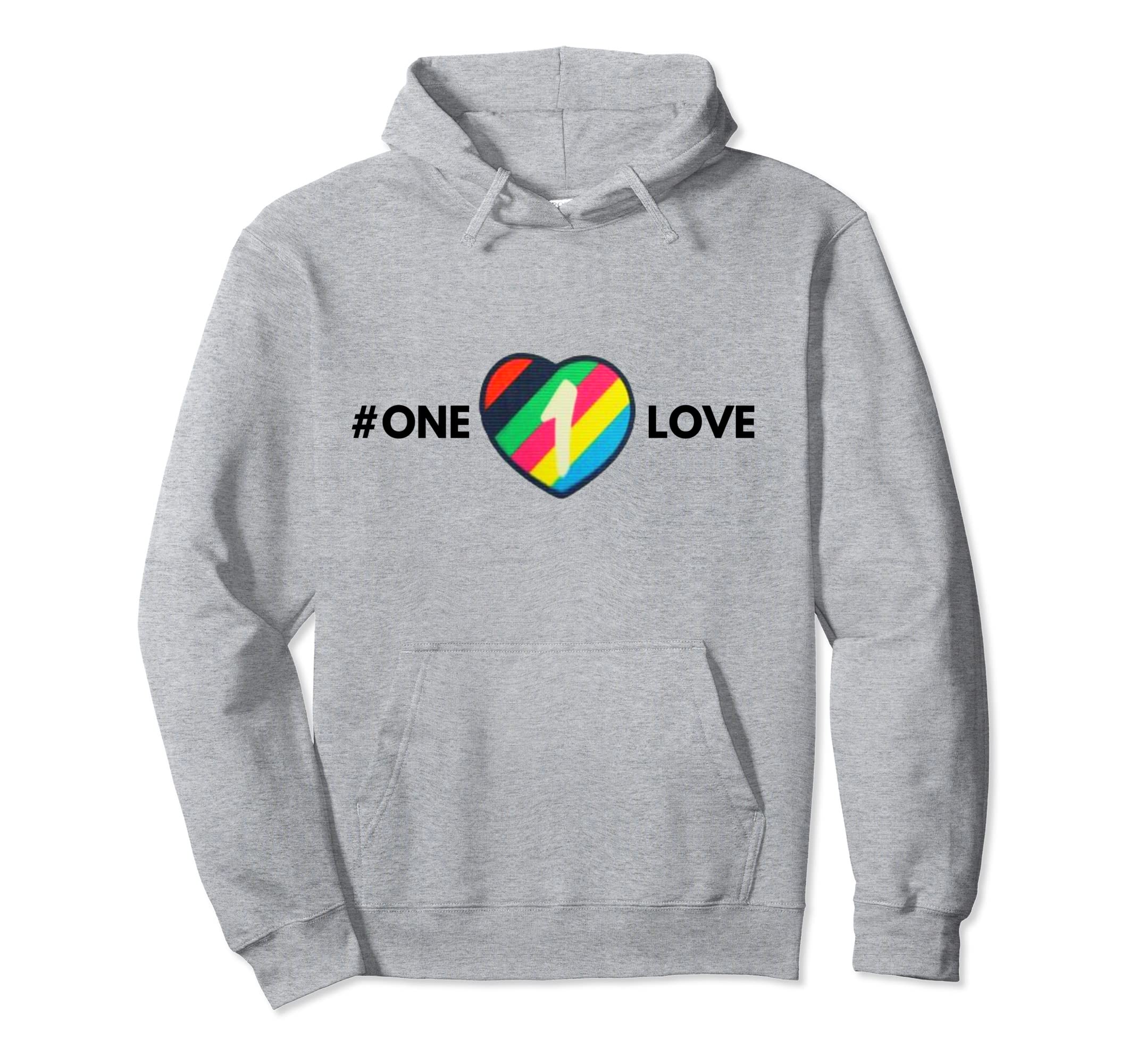 One Love Soccer Football Lgbtq Hoodie - Fun Novelty Design for Adults - T-Shirt, Sweatshirt, Hoodie