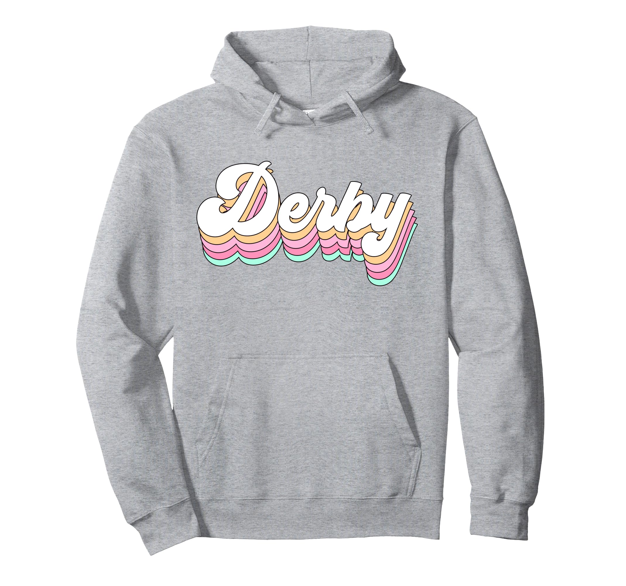 Derby Roller Skate 80S Pastel Hoodie - Fun Novelty Design Men Women - T-Shirt, Sweatshirt, Hoodie