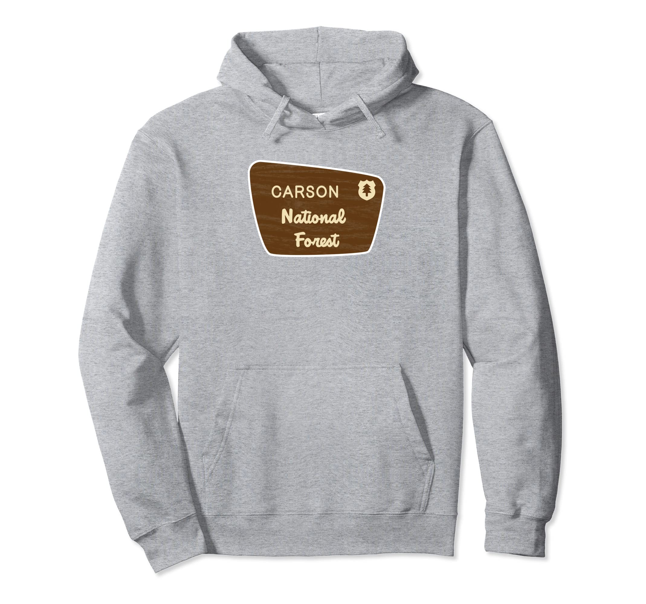 Carson National Forest Sign Hoodie - Trendy Graphic Men Women - T-Shirt, Sweatshirt, Hoodie