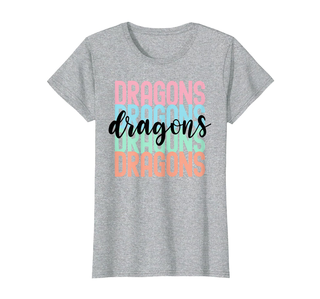 Dragons Team Mascot School Spirit T-Shirt - Minimalist Print Men Women - T-Shirt, Sweatshirt, Hoodie