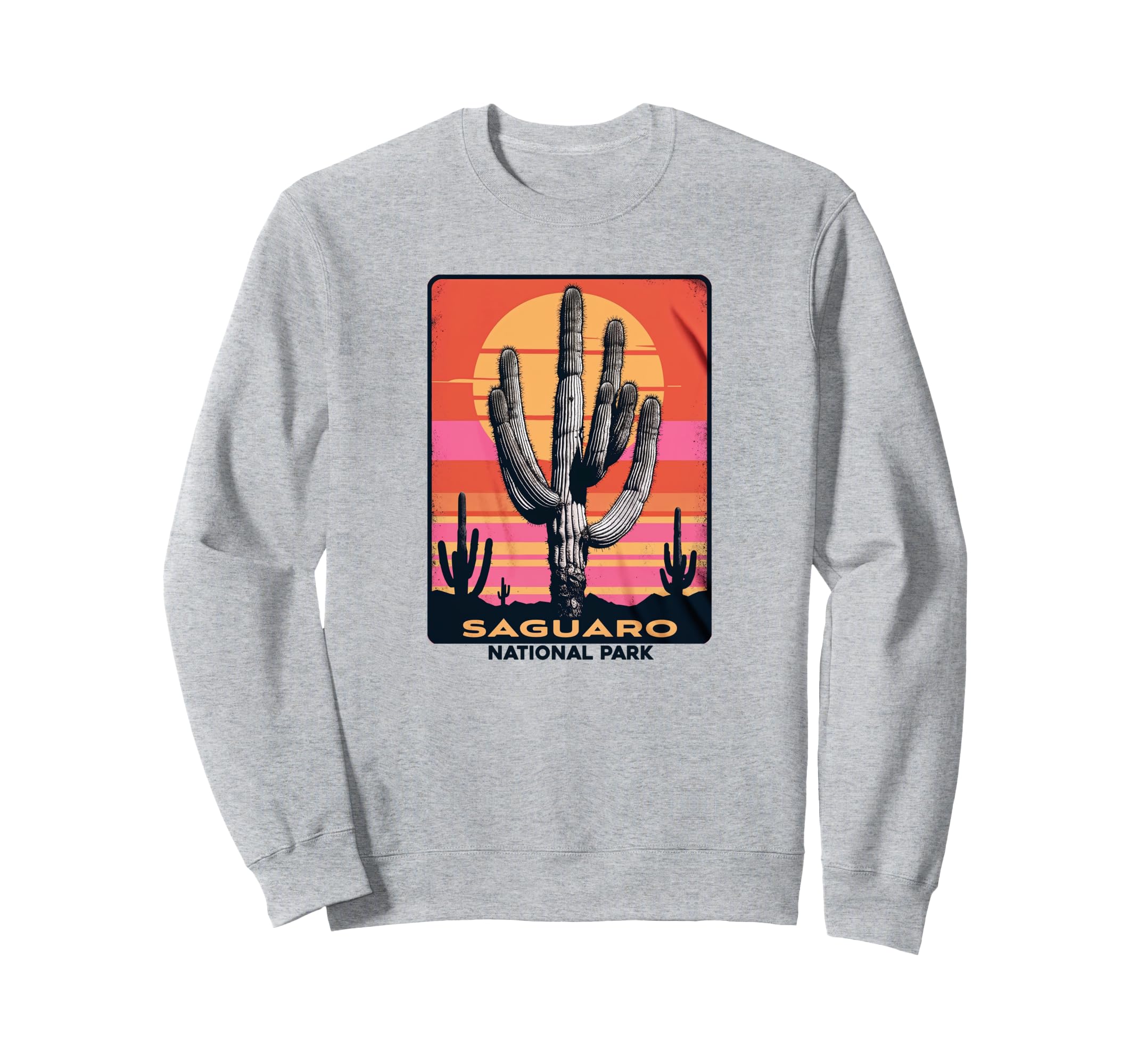 Saguaro National Park Sunset Landscape Sweatshirt - Unique Graphic Unisex - T-Shirt, Sweatshirt, Hoodie