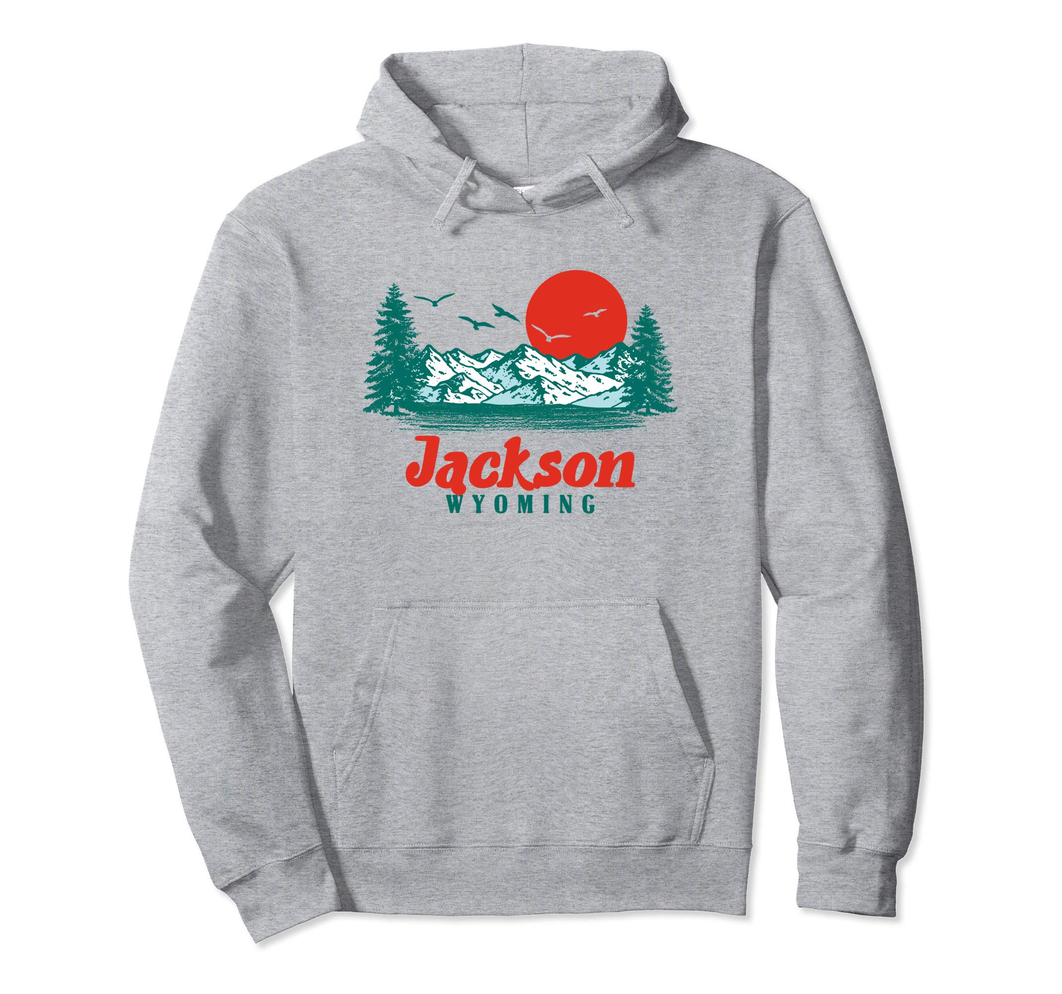 Jackson Hole Wyoming Mountain Scene Hoodie - Custom Art Print for Adults - T-Shirt, Sweatshirt, Hoodie
