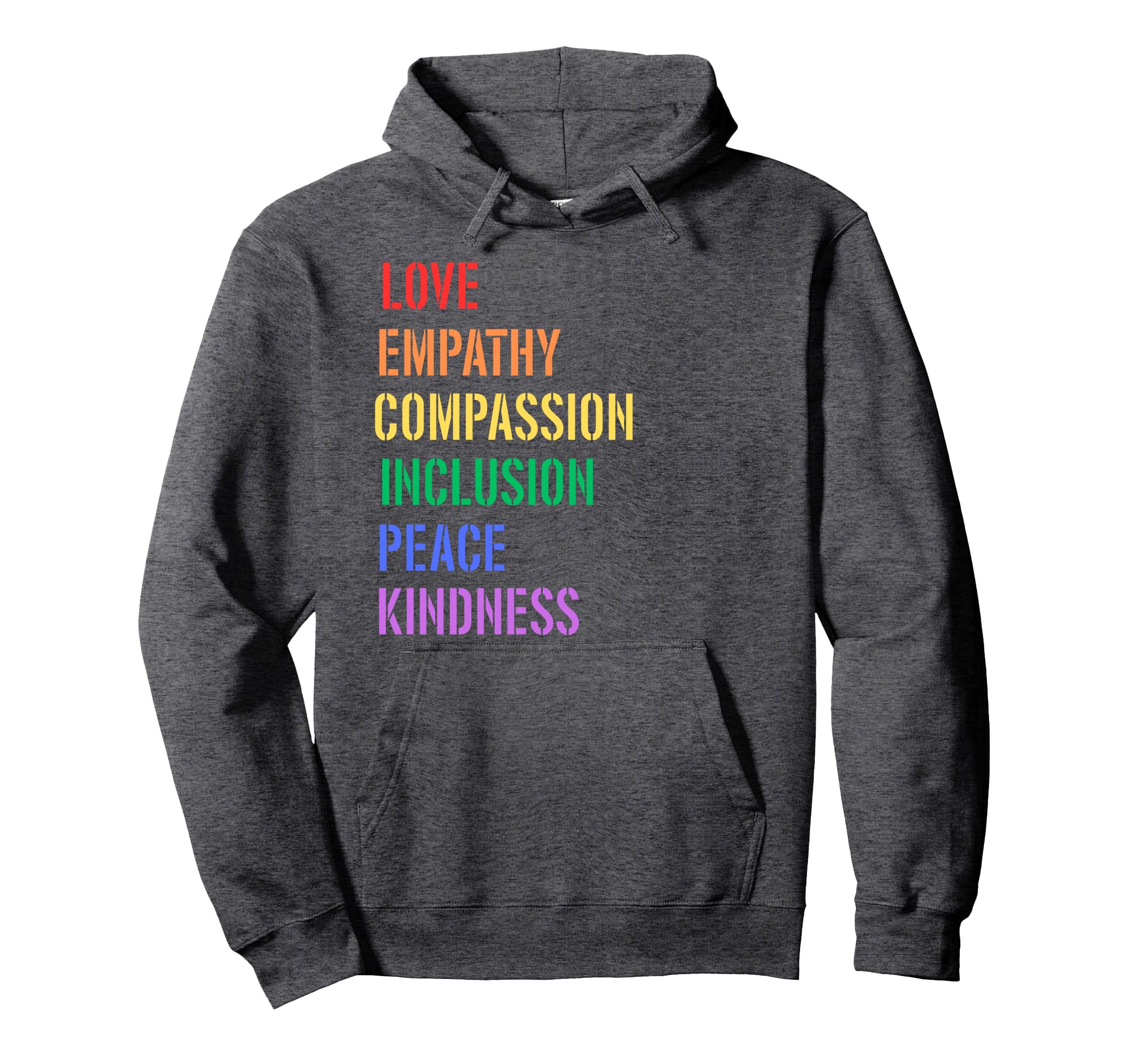 Spread Love Empathy Compassion Peace Hoodie - Minimalist Print Men Women - T-Shirt, Sweatshirt, Hoodie
