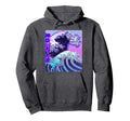 Great Wave Off Kanagawa Vaporwave Hoodie - Novelty Apparel for Adults - T-Shirt, Sweatshirt, Hoodie