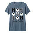 Soccer Sister Funny Coquette Bow Soccer T-Shirt - Graphic Print Unisex - T-Shirt, Sweatshirt, Hoodie