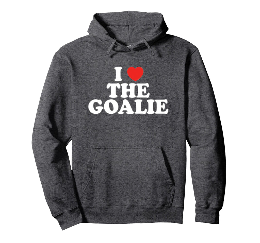I Love Goalie Heart Soccer Hockey Sport Hoodie - Graphic Print Men Women - T-Shirt, Sweatshirt, Hoodie
