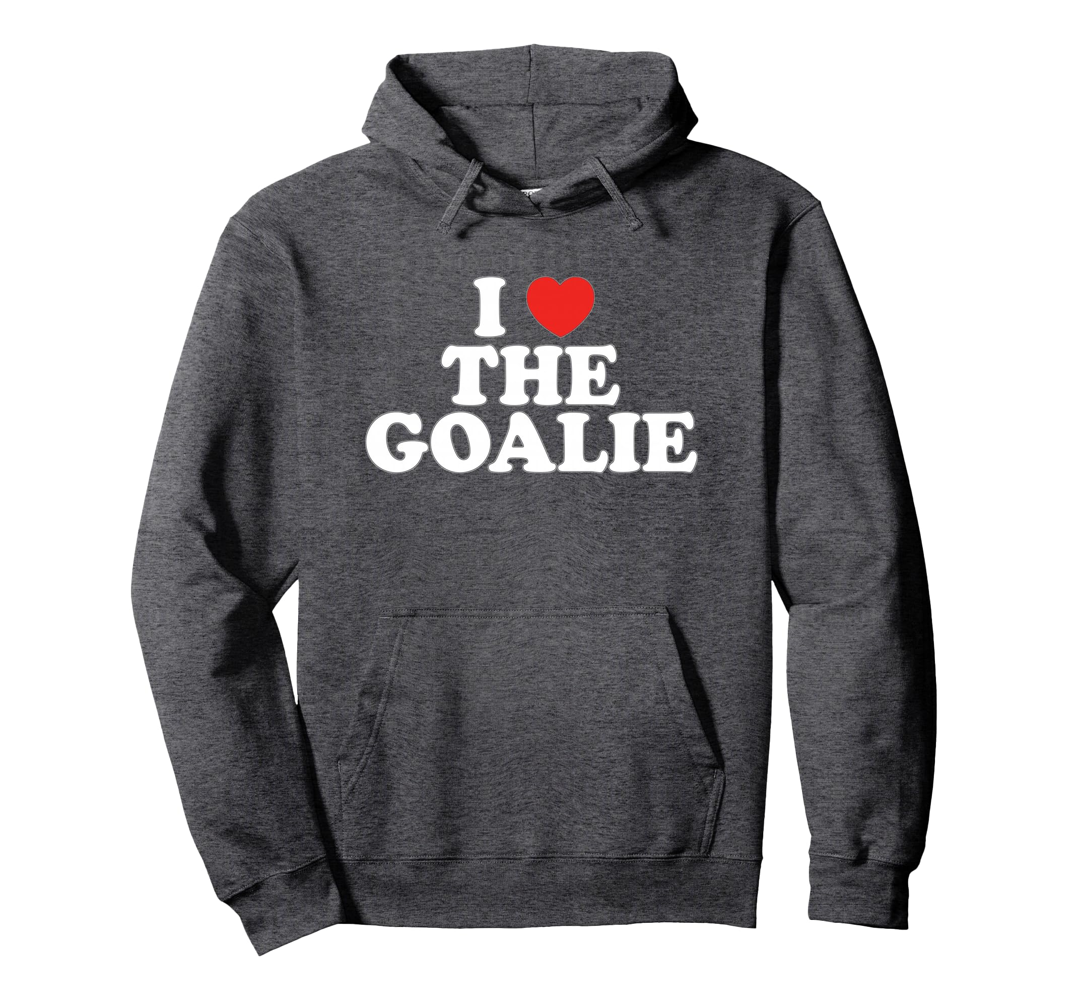 I Love Goalie Heart Soccer Hockey Sport Hoodie - Graphic Print Men Women - T-Shirt, Sweatshirt, Hoodie