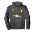 Italy Soccer Team Number 10 Sports Hoodie - Casual Everyday Wear Unisex - T-Shirt, Sweatshirt, Hoodie