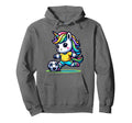 Footballer Unicorn Fans Soccer Hoodie - Casual Everyday Wear Men Women - T-Shirt, Sweatshirt, Hoodie