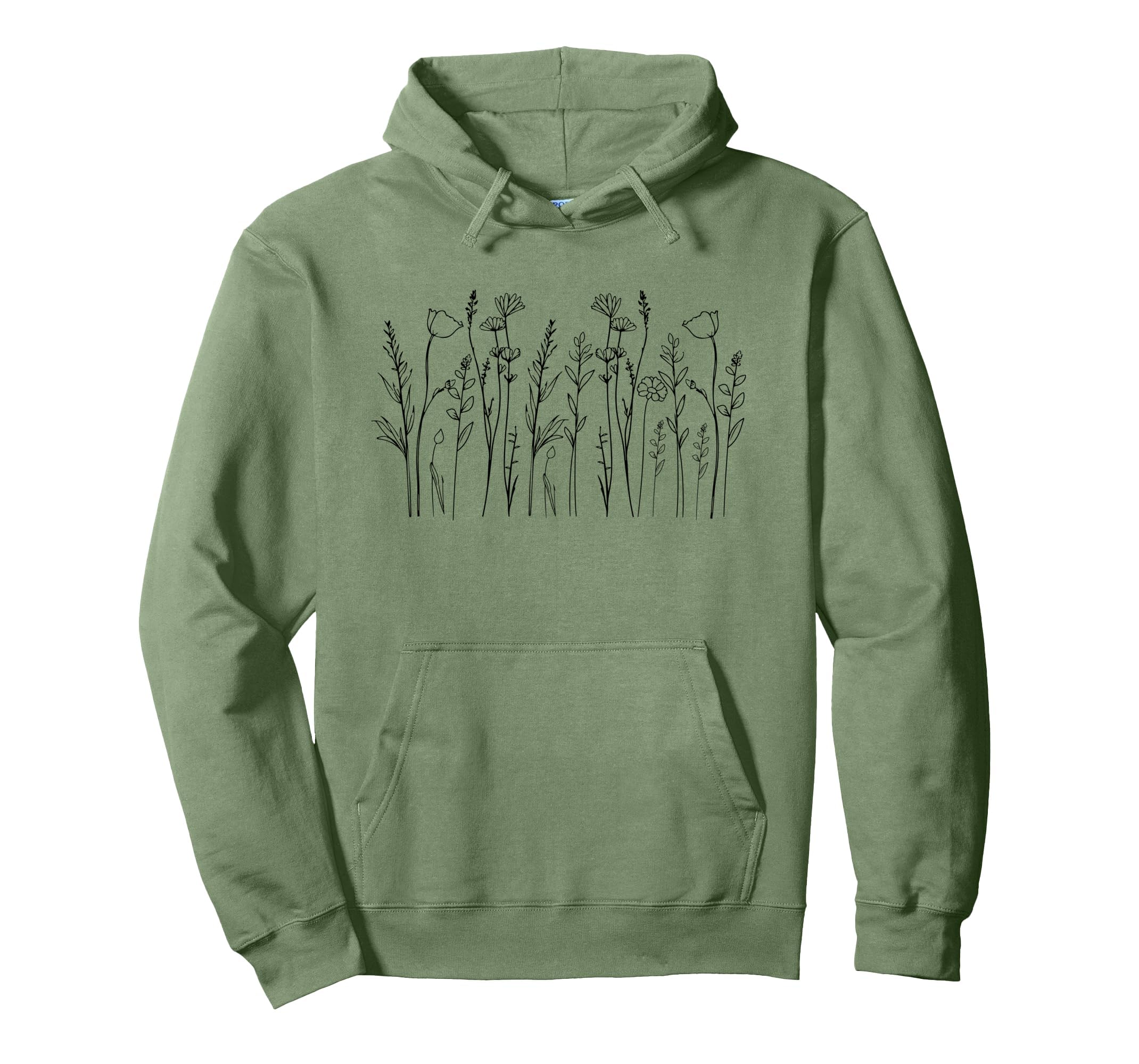 Flower Wildflower Floral Gardening Hoodie - Custom Art Print Unisex - T-Shirt, Sweatshirt, Hoodie