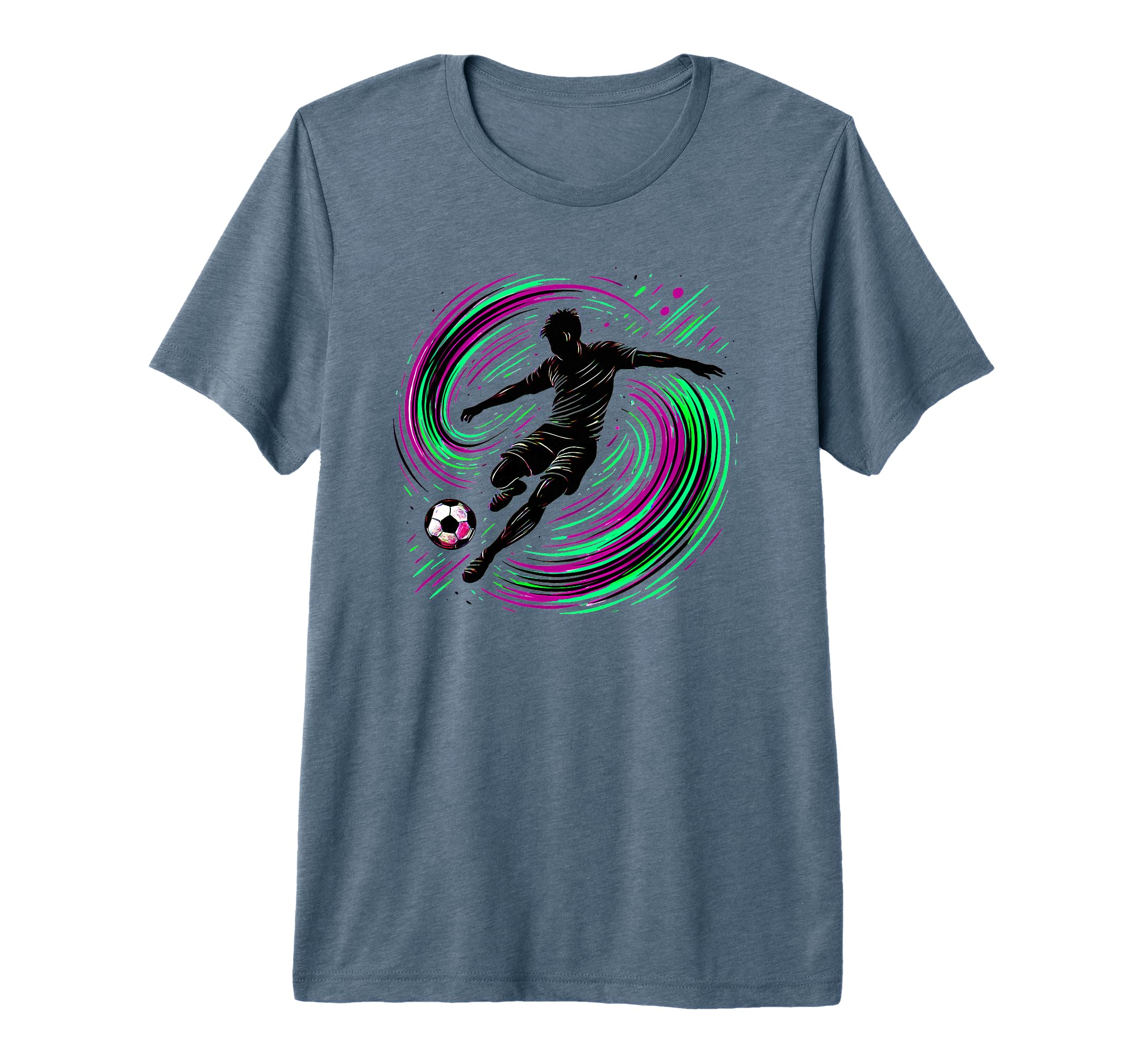 Powerful Soccer Kick Male Athletes And T-Shirt - Graphic Print Men Women - T-Shirt, Sweatshirt, Hoodie