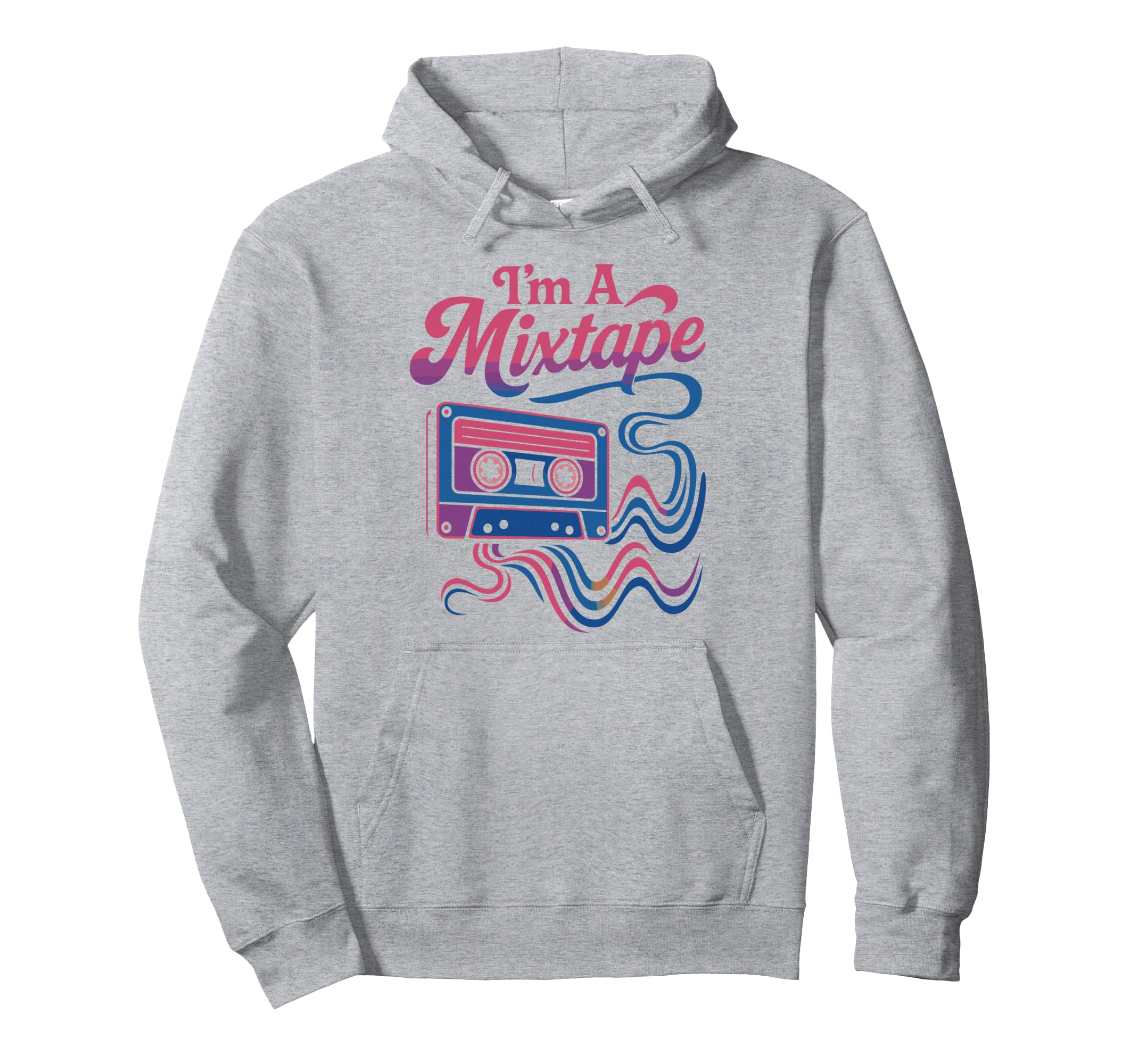 Bisexual Bi Pride Flag Colors Tape Hoodie - Minimalist Print Men Women - T-Shirt, Sweatshirt, Hoodie
