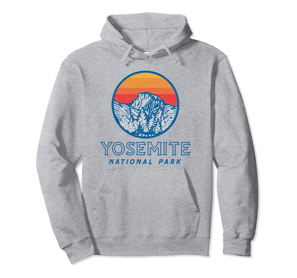 Yosemite National Park Eighties Badge Hoodie - Unique Graphic for Adults - T-Shirt, Sweatshirt, Hoodie