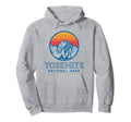 Yosemite National Park Eighties Badge Hoodie - Unique Graphic for Adults - T-Shirt, Sweatshirt, Hoodie