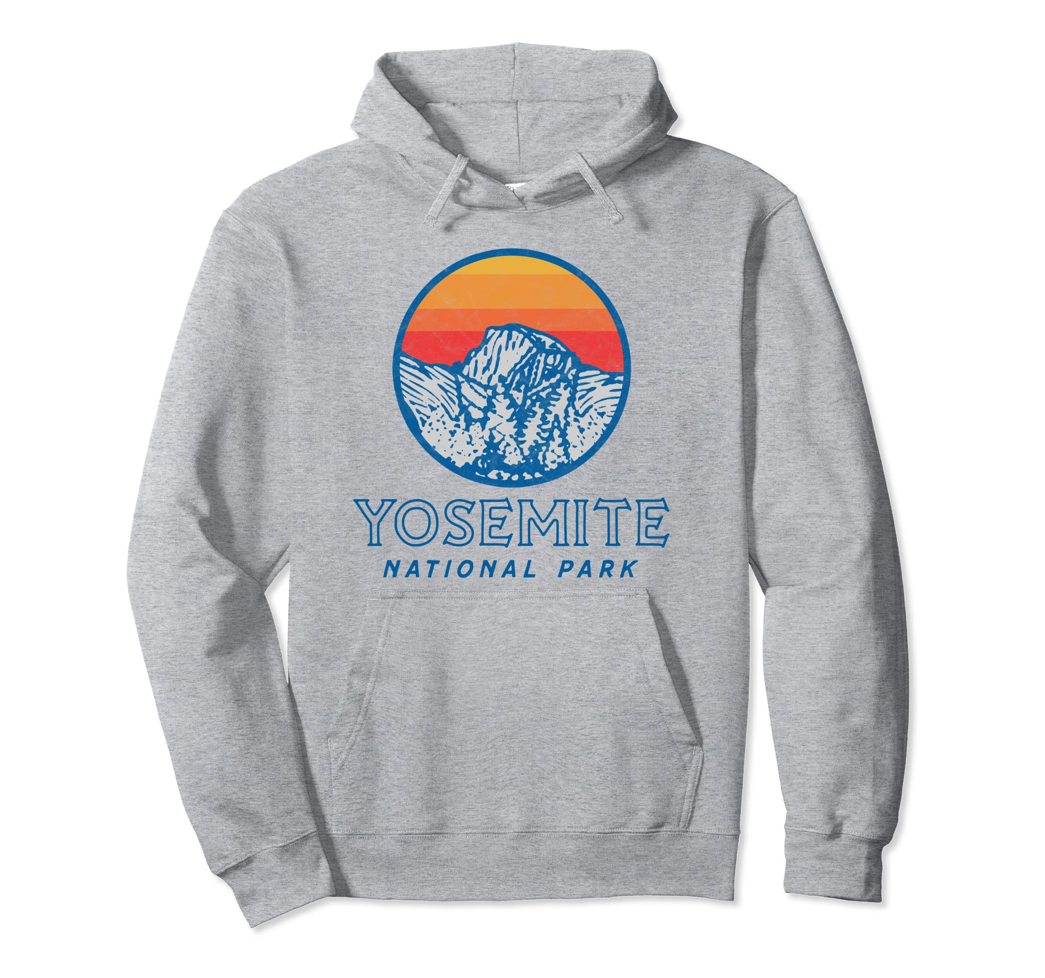 Yosemite National Park Eighties Badge Hoodie - Unique Graphic for Adults - T-Shirt, Sweatshirt, Hoodie