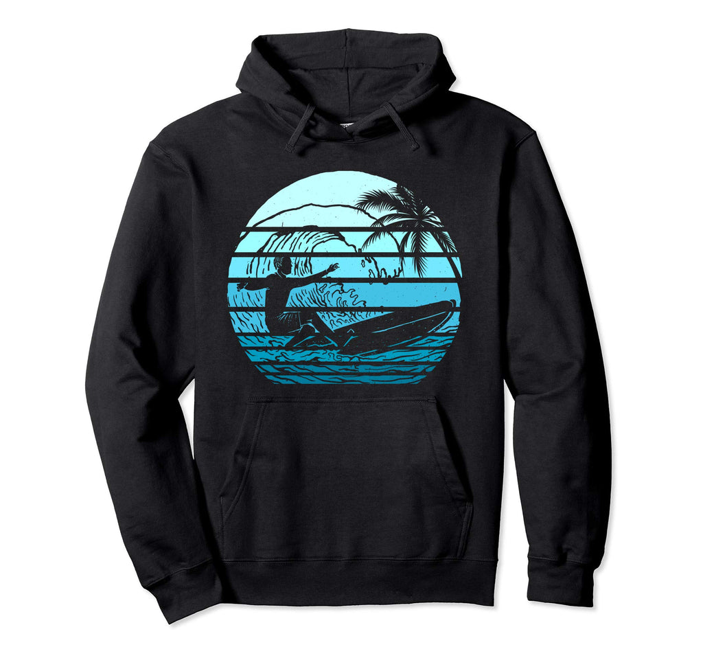 Surf Sunset Surfing Lover Gift Beach Surfer Hoodie - Unique Graphic Unisex - T-Shirt, Sweatshirt, Hoodie
