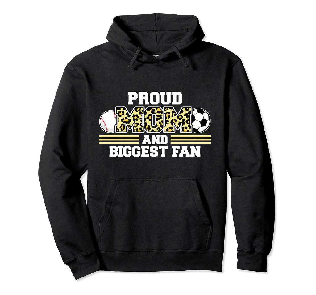 Proud Mom And Biggest Fan Soccer Hoodie - Trendy Graphic Men Women - T-Shirt, Sweatshirt, Hoodie