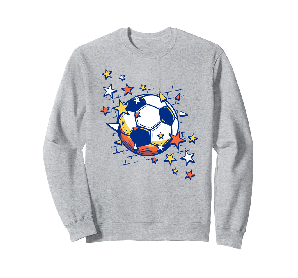Trendy Soccer Ball From Stars Sweatshirt - Aesthetic Graphic for Adults - T-Shirt, Sweatshirt, Hoodie