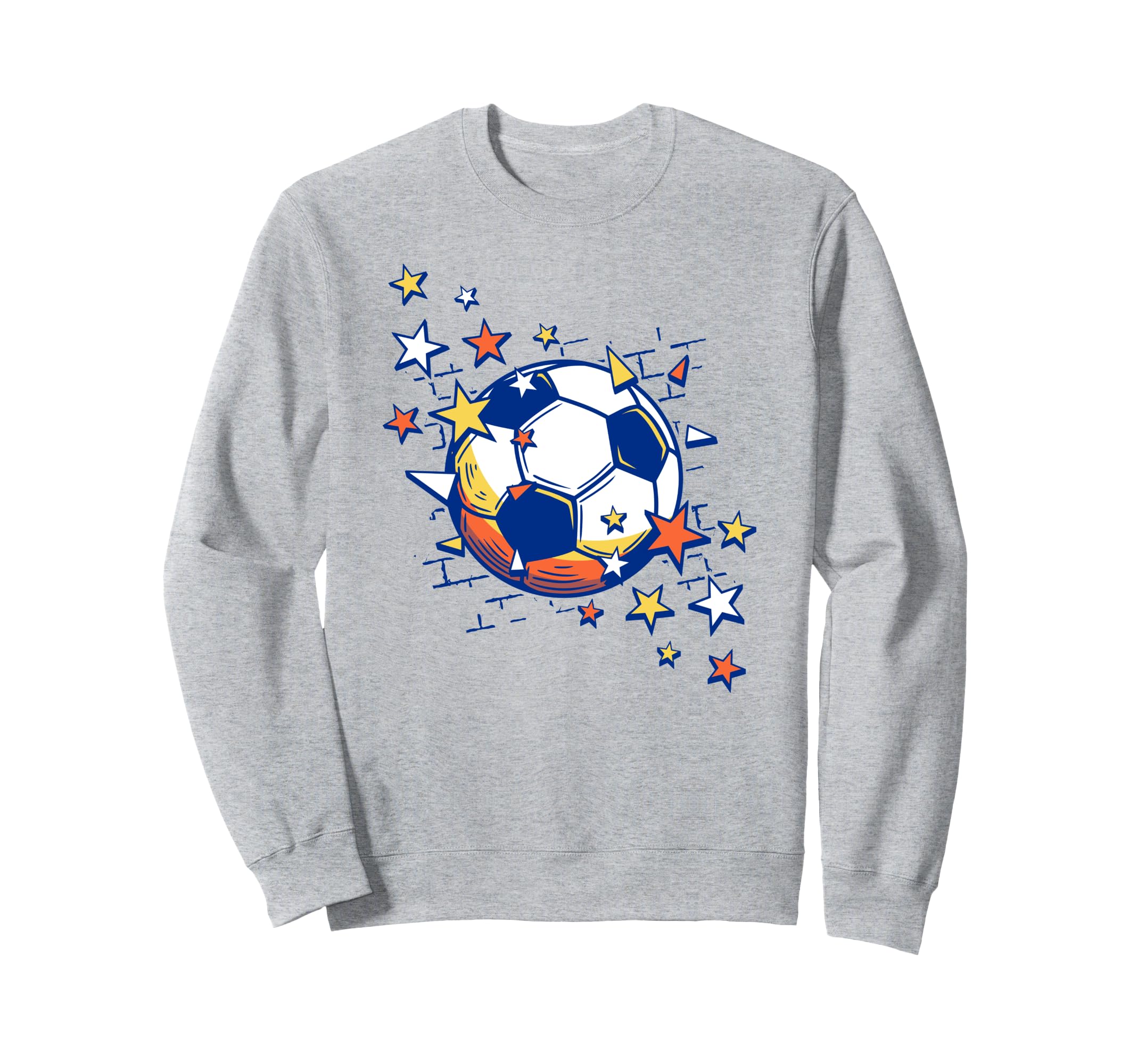 Trendy Soccer Ball From Stars Sweatshirt - Aesthetic Graphic for Adults - T-Shirt, Sweatshirt, Hoodie