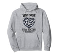 100 Days School Soccer Heart Love Hoodie - Custom Art Print Men Women - T-Shirt, Sweatshirt, Hoodie