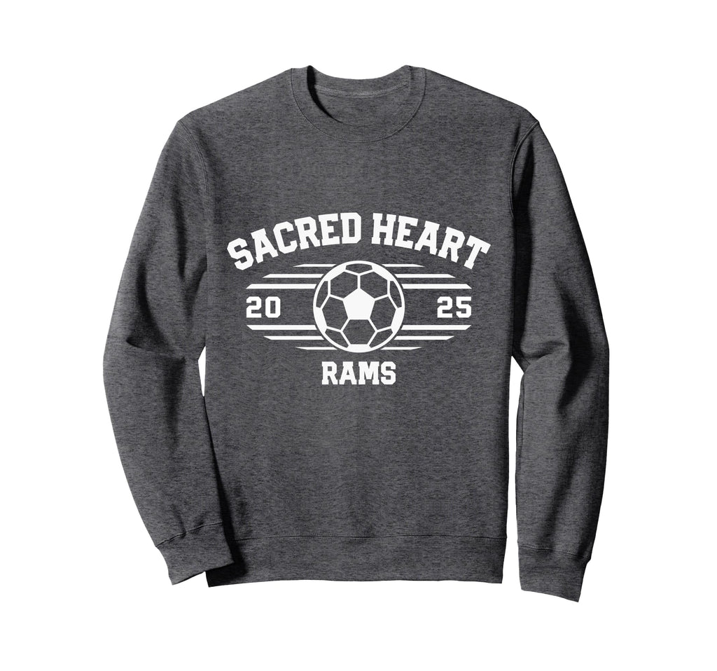 Sacred Heart Rams Soccer Ball 2025 Sweatshirt - Graphic Print Unisex - T-Shirt, Sweatshirt, Hoodie