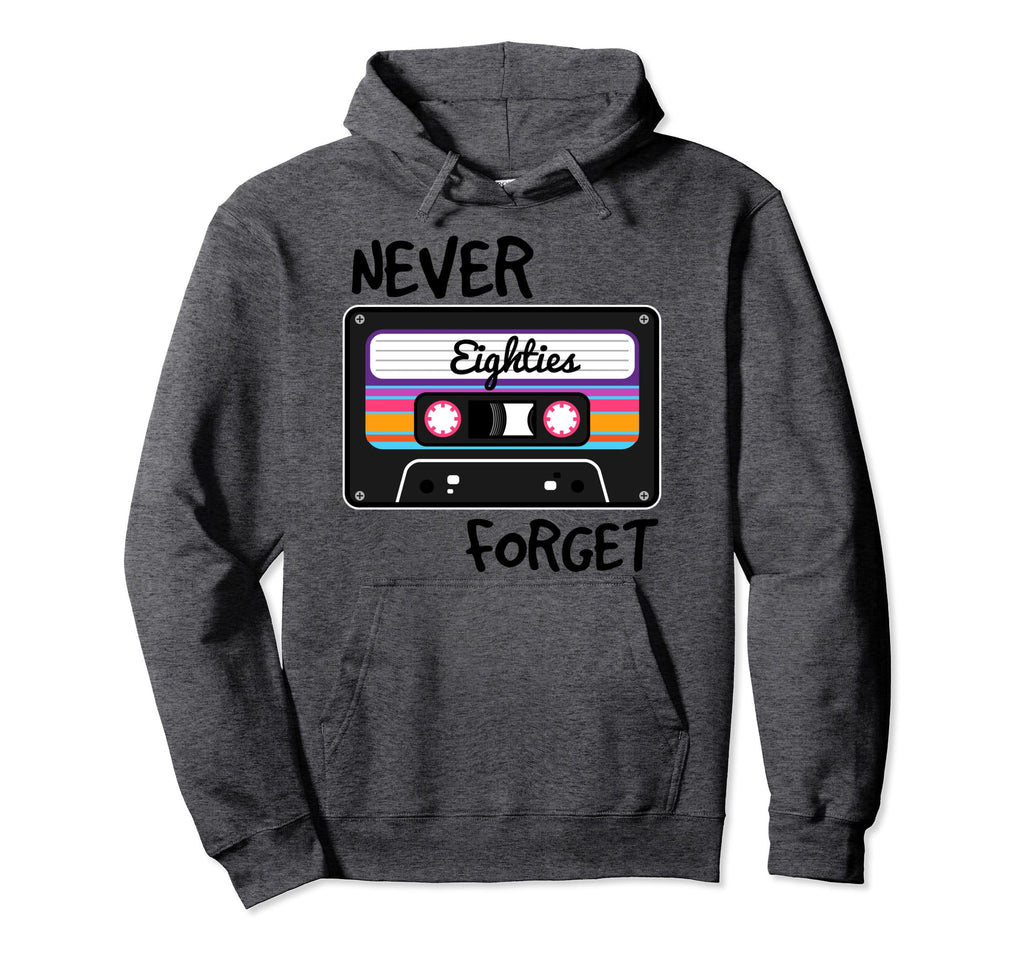 Never Forget Eighties Cassette Tape Stocking Hoodie - Graphic Print Unisex - T-Shirt, Sweatshirt, Hoodie