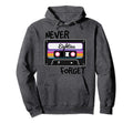 Never Forget Eighties Cassette Tape Stocking Hoodie - Graphic Print Unisex - T-Shirt, Sweatshirt, Hoodie