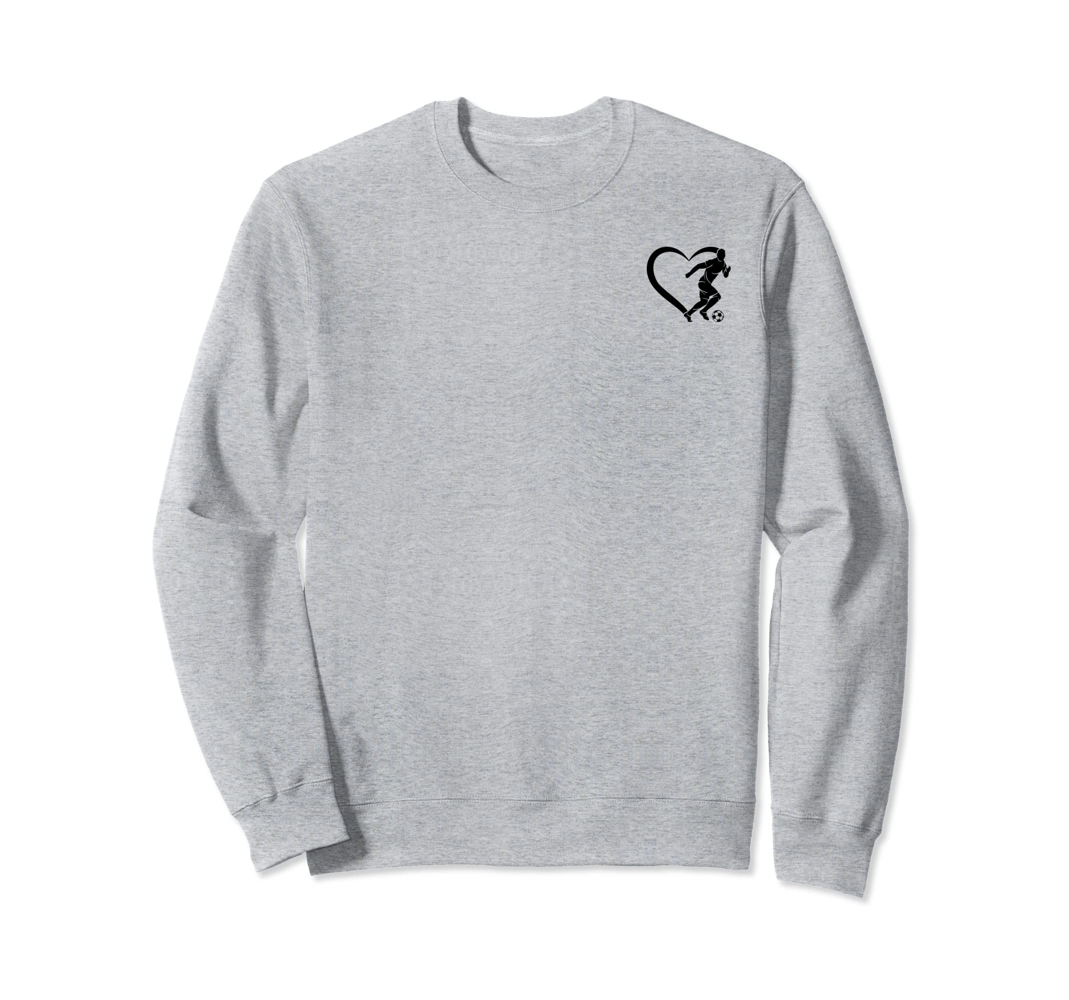 Soccer Player Heart Soccer Ball Heart Sweatshirt - Graphic Print Unisex - T-Shirt, Sweatshirt, Hoodie