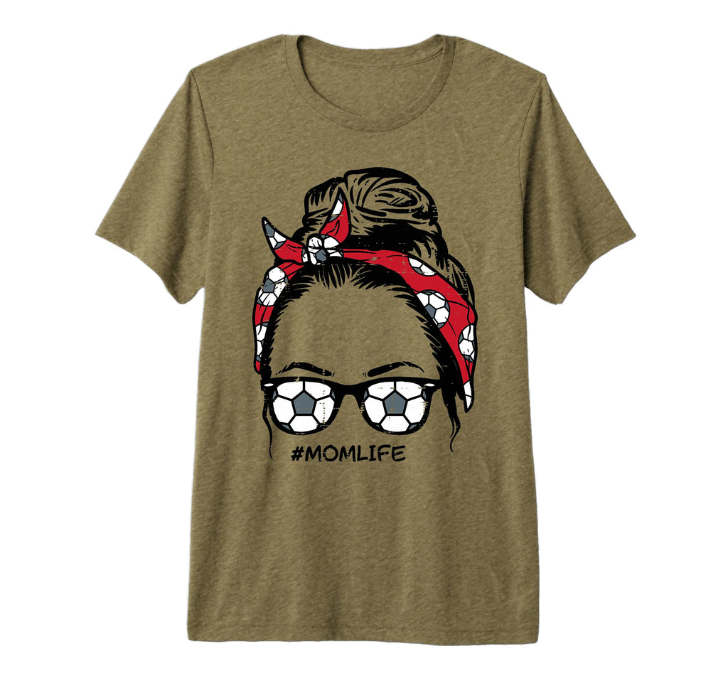 Soccer Bandana Sunglasses Mom Life T-Shirt - Novelty Apparel Men Women - T-Shirt, Sweatshirt, Hoodie