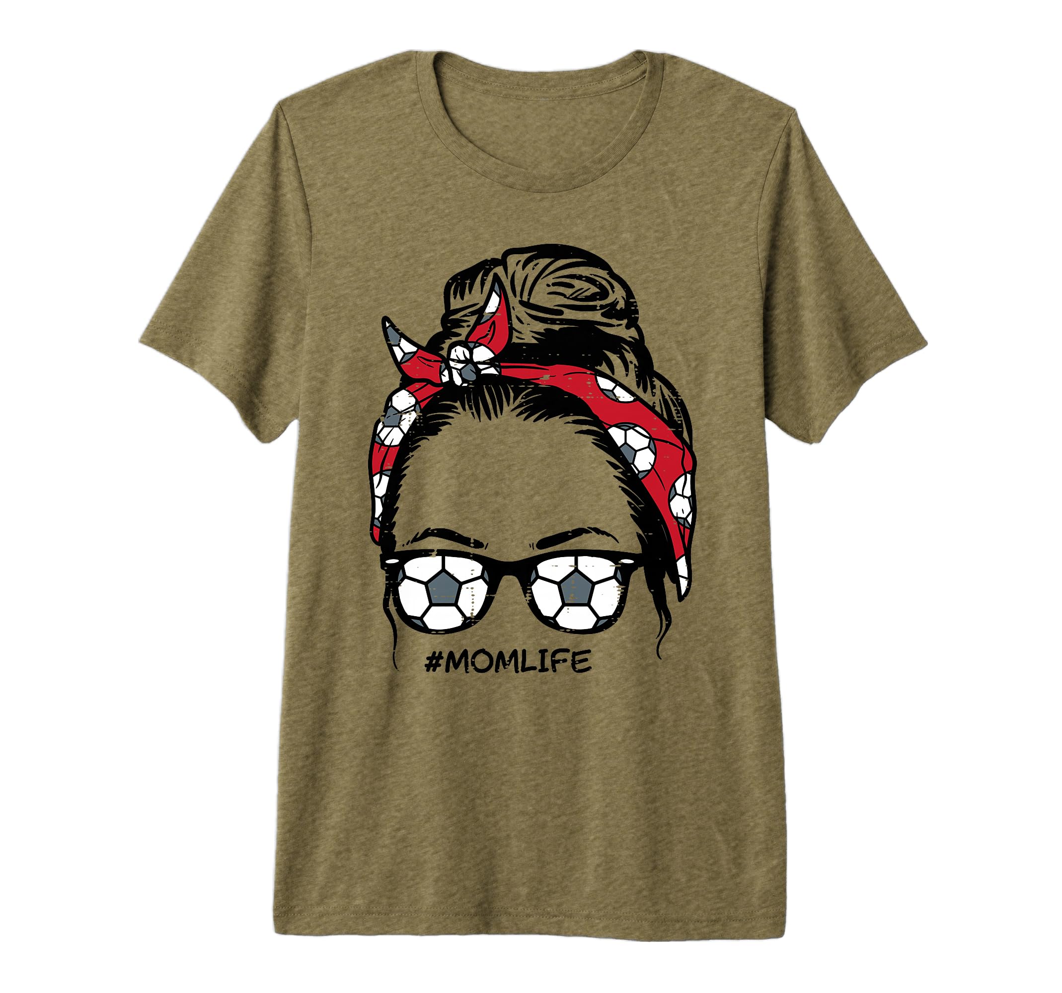 Soccer Bandana Sunglasses Mom Life T-Shirt - Novelty Apparel Men Women - T-Shirt, Sweatshirt, Hoodie