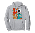 Groovy Hippie Love Soccer Player Lover Hoodie - Streetwear Style Men Women - T-Shirt, Sweatshirt, Hoodie