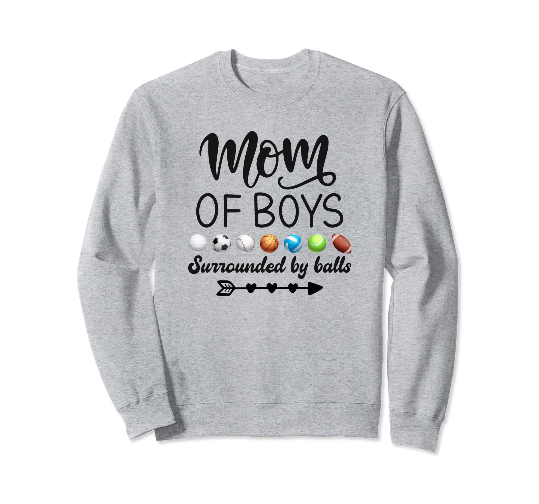 Mom Surrounded Balls Soccer Sweatshirt - Fun Novelty Design for Adults - T-Shirt, Sweatshirt, Hoodie
