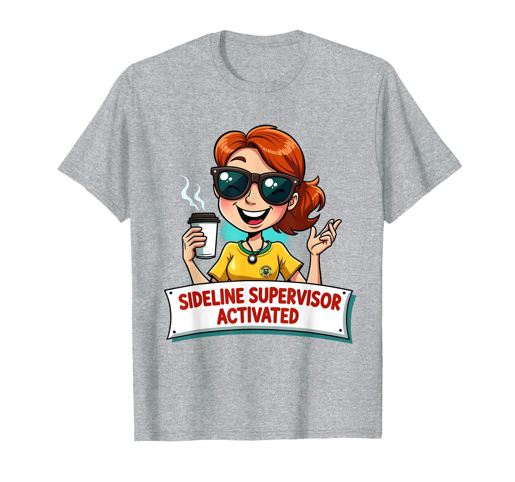 Sideline Supervisor Activated Soccer T-Shirt - Aesthetic Graphic Men Women - T-Shirt, Sweatshirt, Hoodie