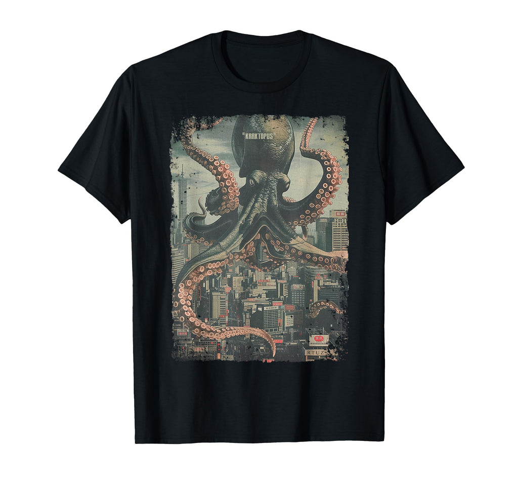 Y2K Streetwear Octopus Horror Monster T-Shirt - Novelty Apparel Unisex - T-Shirt, Sweatshirt, Hoodie