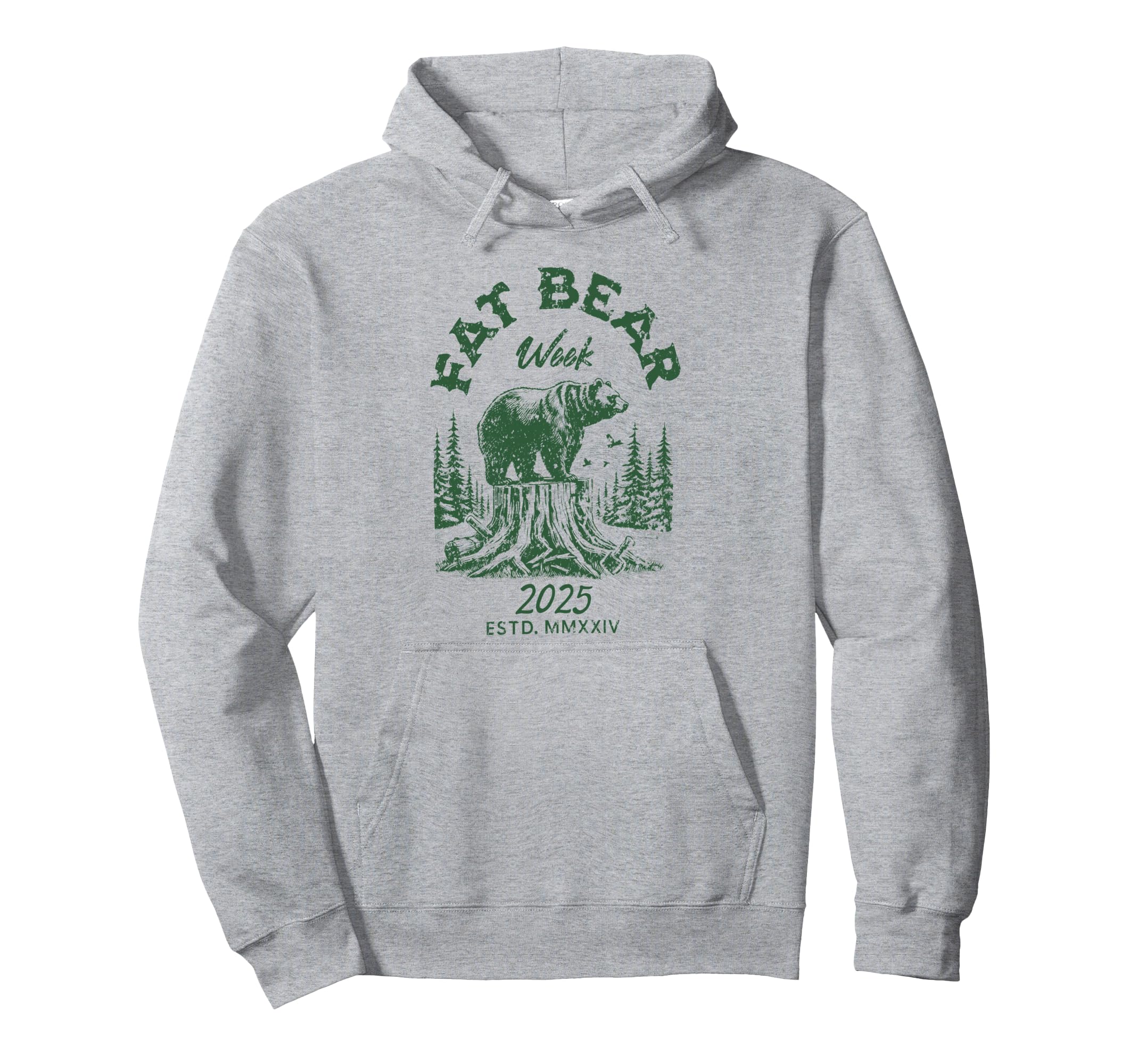Fat Bear Week Grizzly Bear Lovers Hoodie - Minimalist Print Unisex - T-Shirt, Sweatshirt, Hoodie