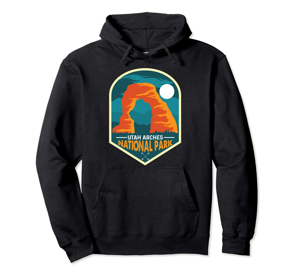 Utah Arches National Park Eighties Hoodie - Graphic Print Men Women - T-Shirt, Sweatshirt, Hoodie