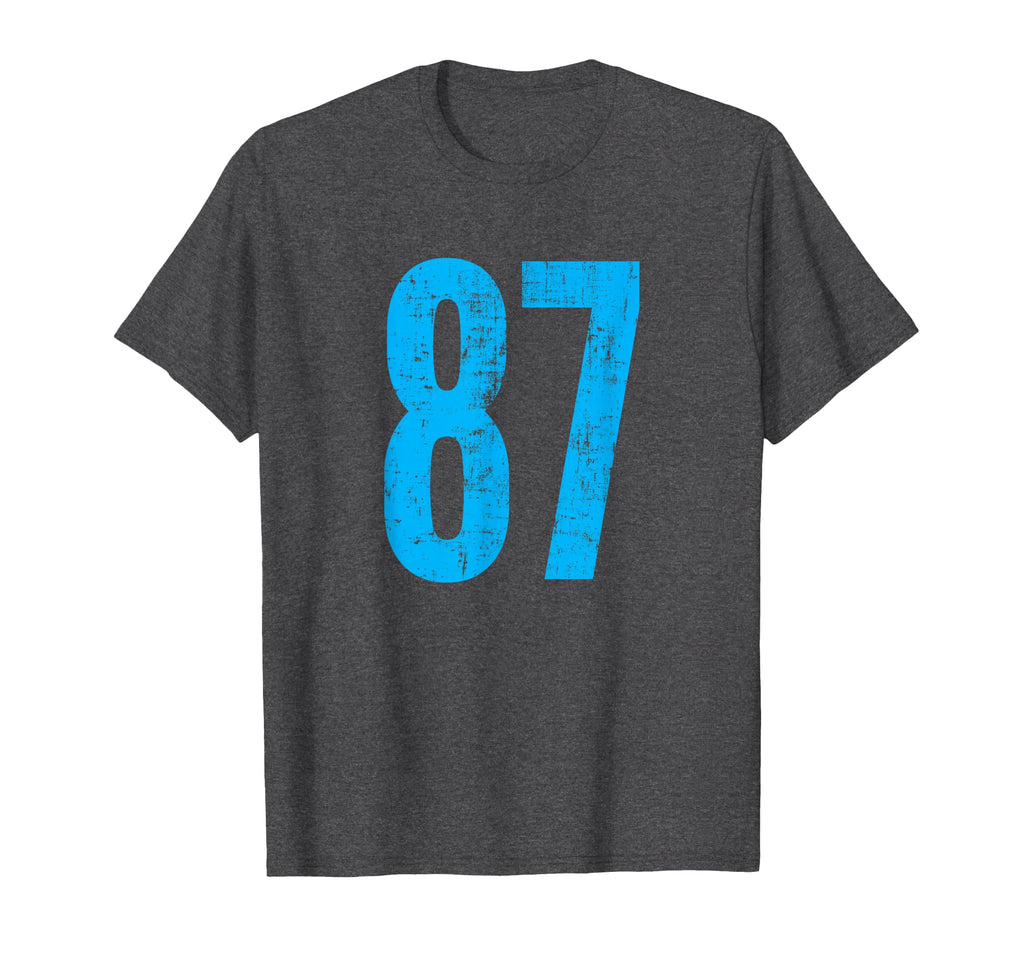 Number 87 Distressed Sport Team T-Shirt - Streetwear Style Men Women - T-Shirt, Sweatshirt, Hoodie