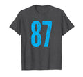 Number 87 Distressed Sport Team T-Shirt - Streetwear Style Men Women - T-Shirt, Sweatshirt, Hoodie