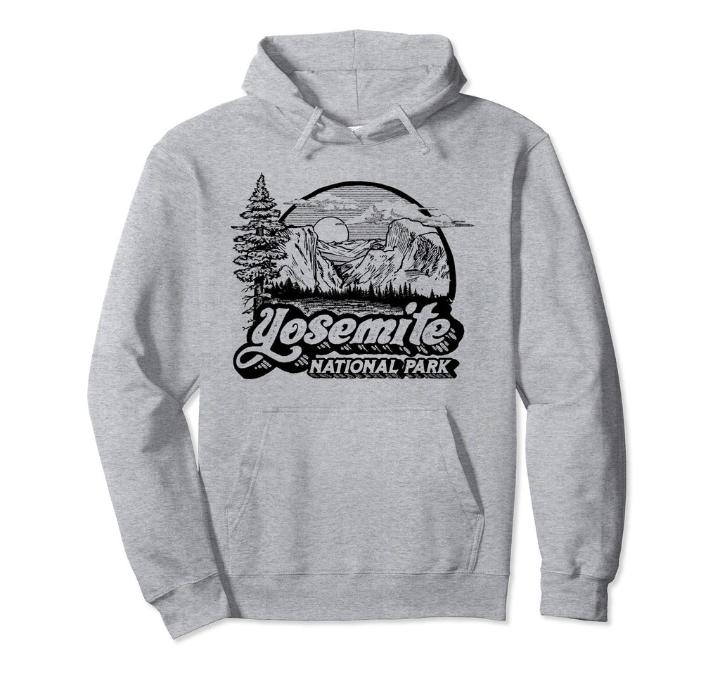 Yosemite National Park Eighties 80S Hoodie - Novelty Apparel for Adults - T-Shirt, Sweatshirt, Hoodie