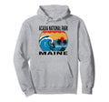 Acadia National Park Maine Surfing Hoodie - Graphic Print for Adults - T-Shirt, Sweatshirt, Hoodie