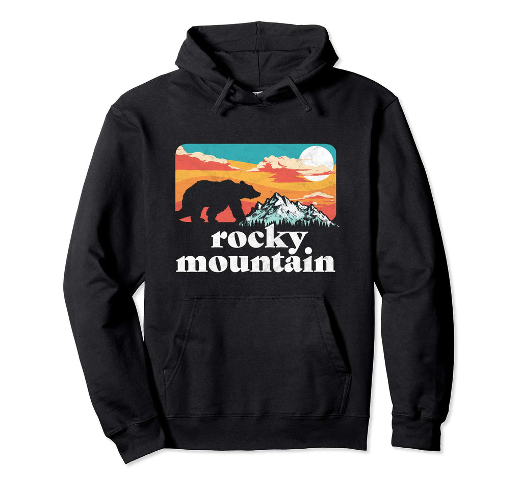 Rocky Mountain National Park Bear Hoodie - Fun Novelty Design for Adults - T-Shirt, Sweatshirt, Hoodie