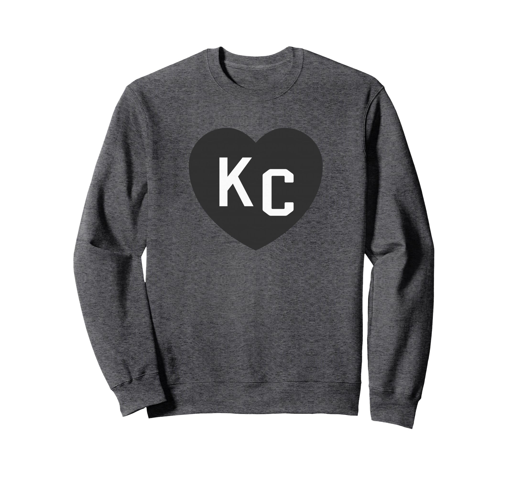 Black White Kc 2 Letter Kc Love Sweatshirt - Streetwear Style for Adults - T-Shirt, Sweatshirt, Hoodie