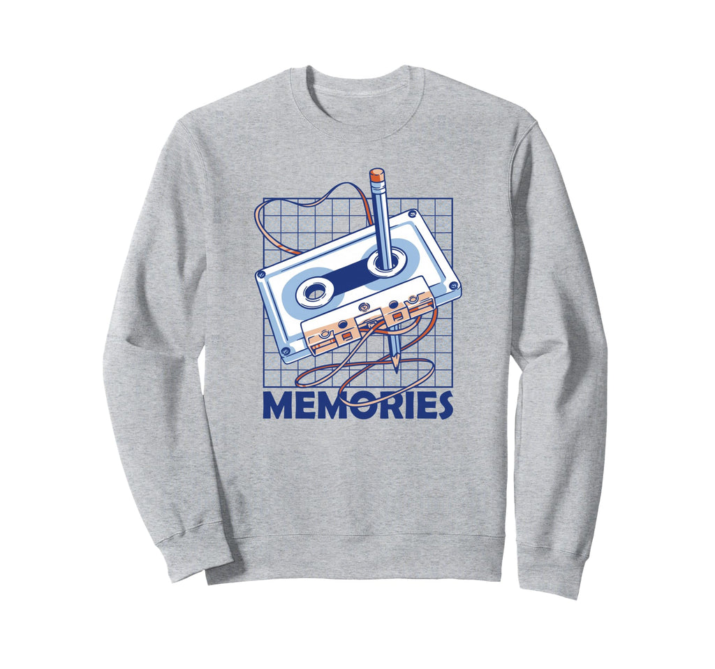 Memories Audio Cassette Tape Mixtape Sweatshirt - Unique Graphic Men Women - T-Shirt, Sweatshirt, Hoodie