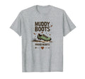 Muddy Boots Proud Hearts Soccer Mom T-Shirt - Fun Novelty Design Men Women - T-Shirt, Sweatshirt, Hoodie