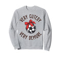 Very Cutesy Very Demure Soccer Sweatshirt - Minimalist Print for Adults - T-Shirt, Sweatshirt, Hoodie