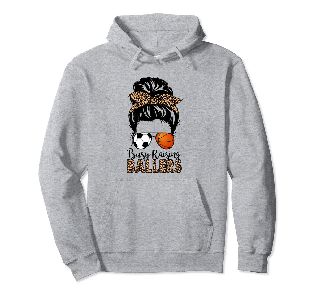 Soccer And Basketball Mom Messy Bun Busy Hoodie - Aesthetic Graphic Unisex - T-Shirt, Sweatshirt, Hoodie